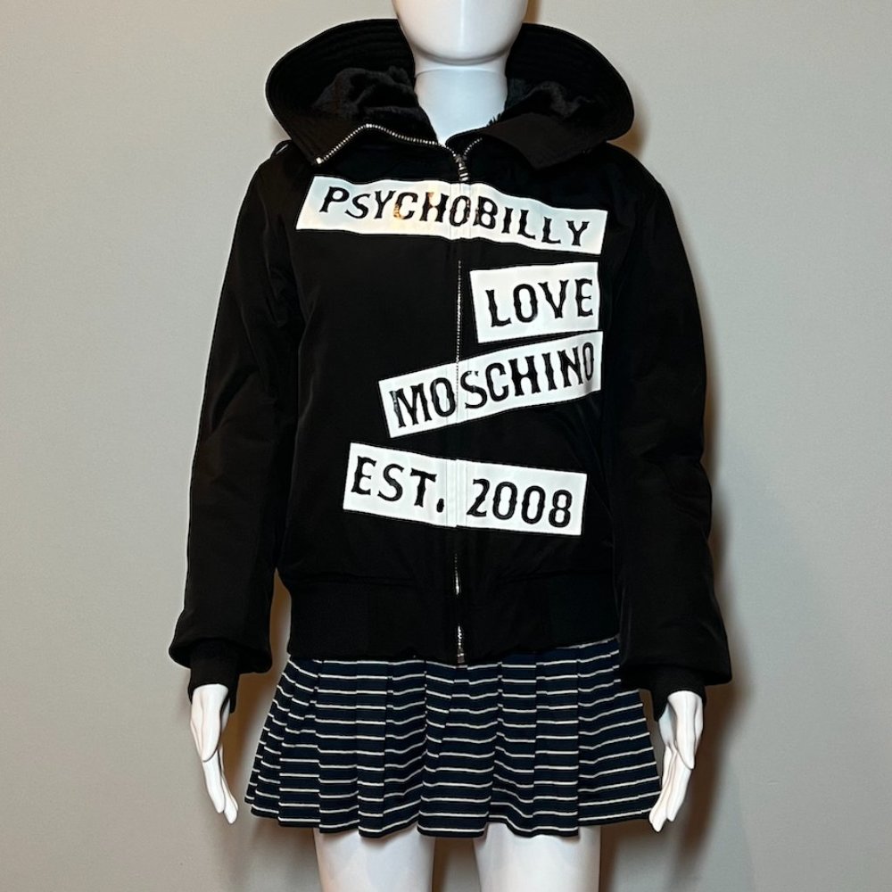 Love Moschino Psychobilly Bomber Jacket Size 4